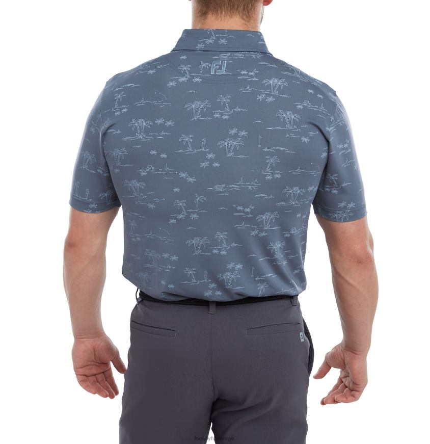 tropisk golf Lisle Bluestone-denim R6P2F75 blåstein-denim Footjoy