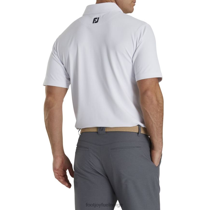 ytelse stretch pique solid self krage hvit R6P2F1862 hvit Footjoy