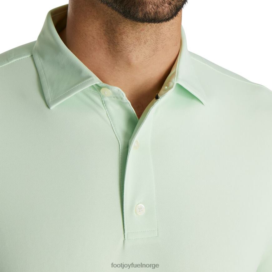 ytelse stretch pique solid self krage mint R6P2F1861 mynte Footjoy