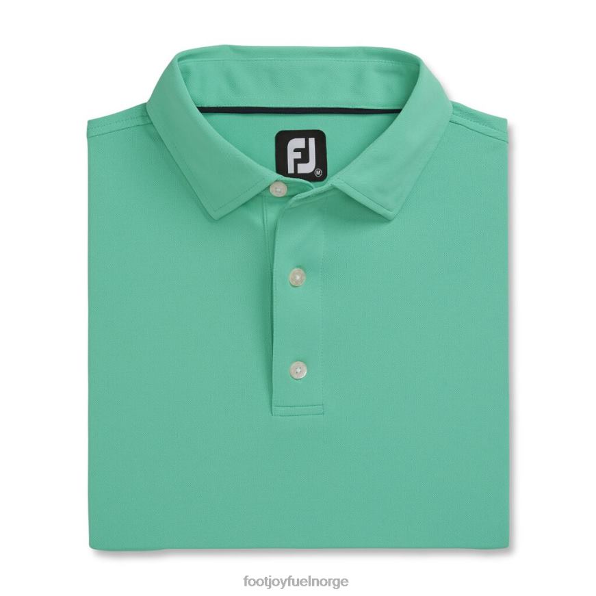 ytelse stretch pique solid self krage spearmint R6P2F1864 spearmint Footjoy