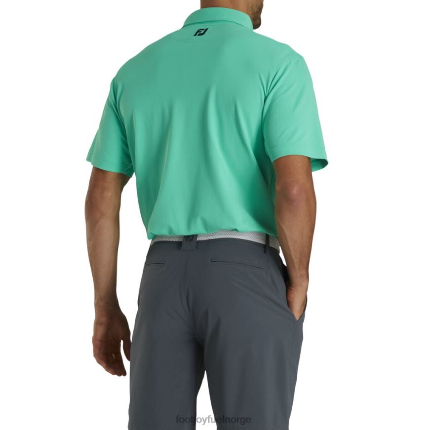 ytelse stretch pique solid self krage spearmint R6P2F1864 spearmint Footjoy