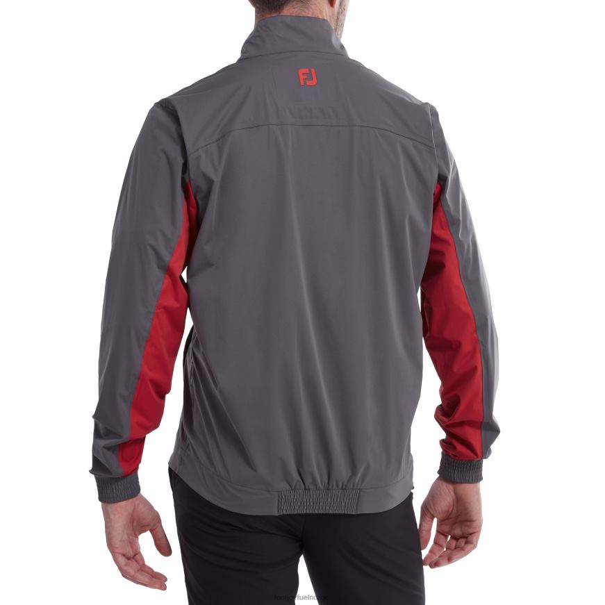 fj hydroknit 1-2 zip kull-rød-hvit R6P2F304 kull-rød-hvit Footjoy