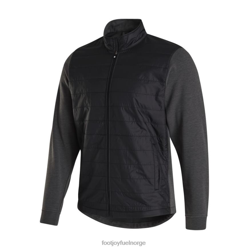hybridjakke med full glidelås svart-kull R6P2F2147 svart-kull Footjoy