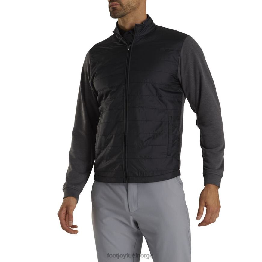 hybridjakke med full glidelås svart-kull R6P2F2775 svart-kull Footjoy