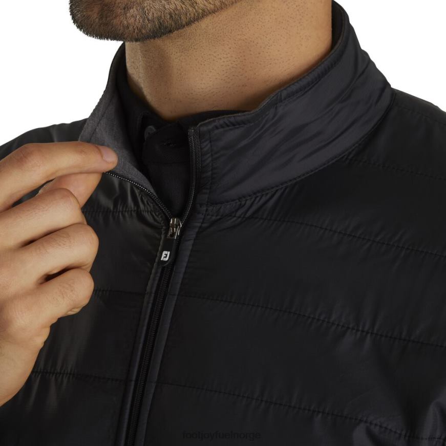 hybridjakke med full glidelås svart-kull R6P2F2775 svart-kull Footjoy