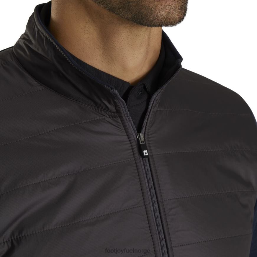 kull-marine hybridjakke med full glidelås R6P2F2145 kull-marine Footjoy
