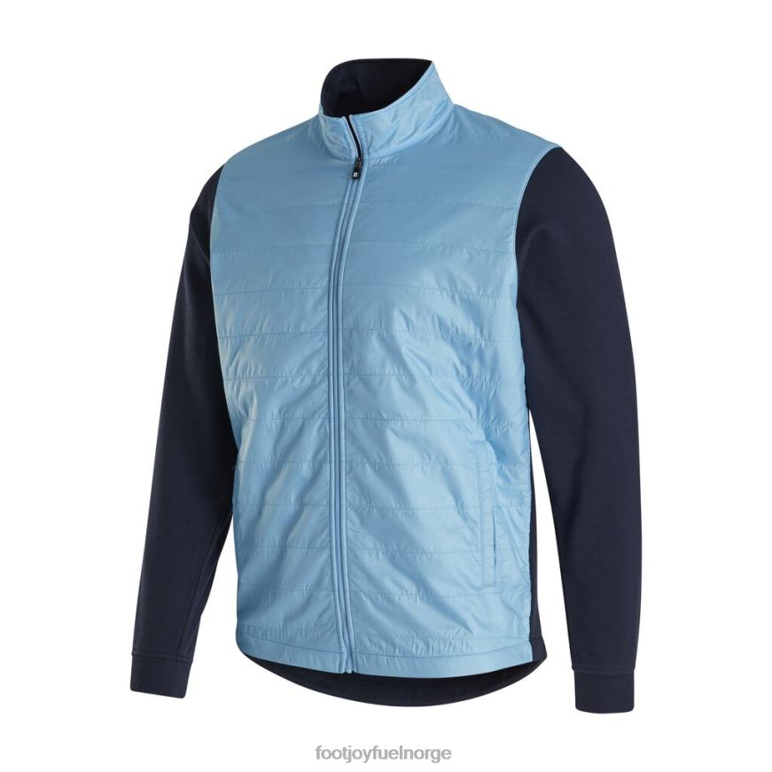 lyseblå-marine hybridjakke med full glidelås R6P2F2146 lyseblå-marine Footjoy