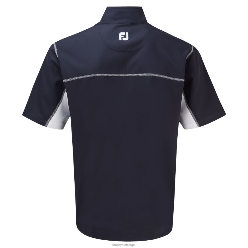 marine-hvit fj halvglidelås s-s vindskjorte R6P2F306 marine-hvit Footjoy