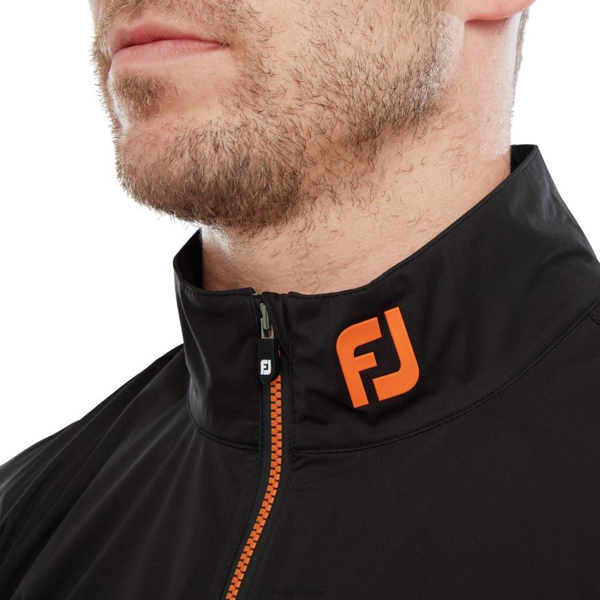 safir-svart-oransje hydroknit 1-2 glidelåsjakke R6P2F305 safir-svart-oransje Footjoy