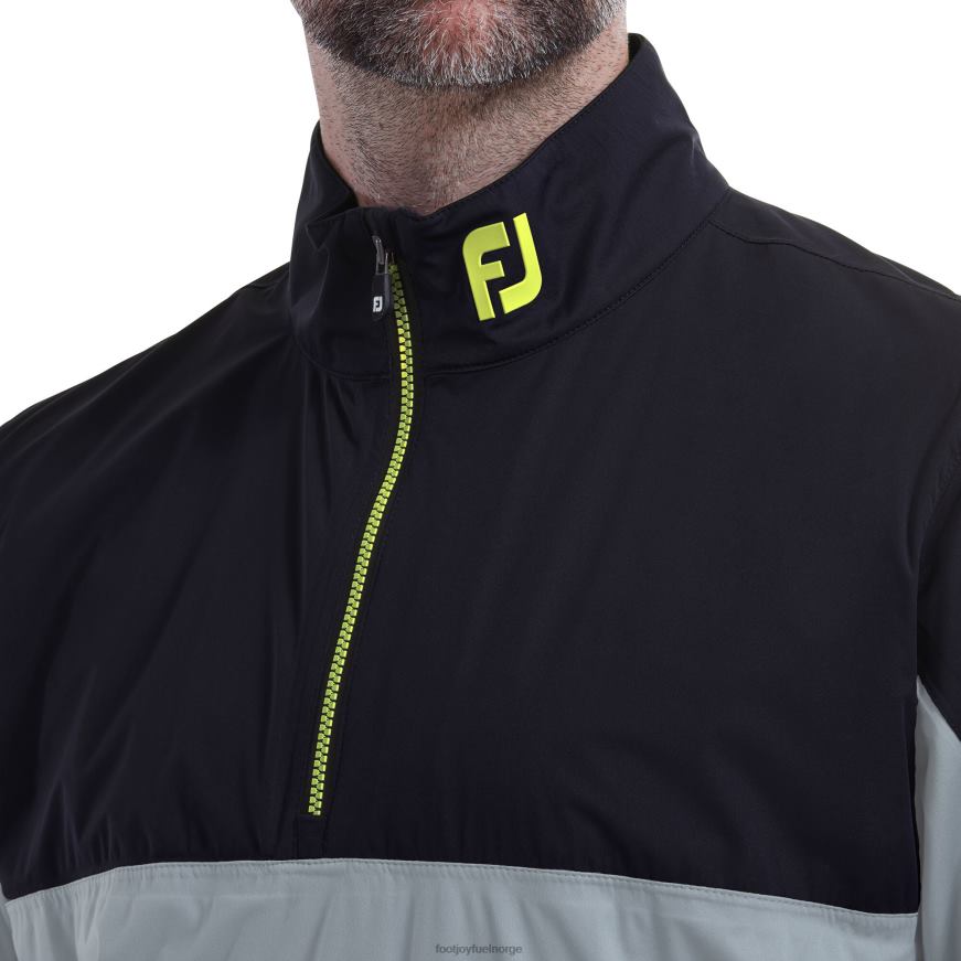 sort-grå-lime fj hydroknit 1-2 glidelås R6P2F1220 svart-grå-lime Footjoy