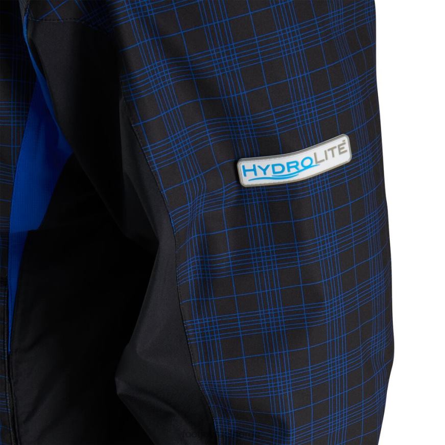 svart-kongelig rutete fj hydrolitt regnjakke R6P2F2787 svart-kongelig pledd Footjoy