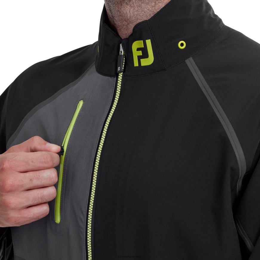 svart-kull-lime fj hydrotour jakke R6P2F1218 svart-kull-lime Footjoy