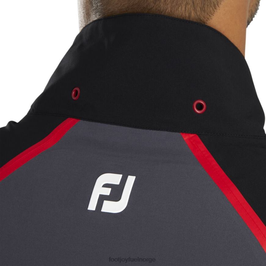 svart-kullrød hydrotour regnjakke R6P2F2138 svart-kull-rød Footjoy