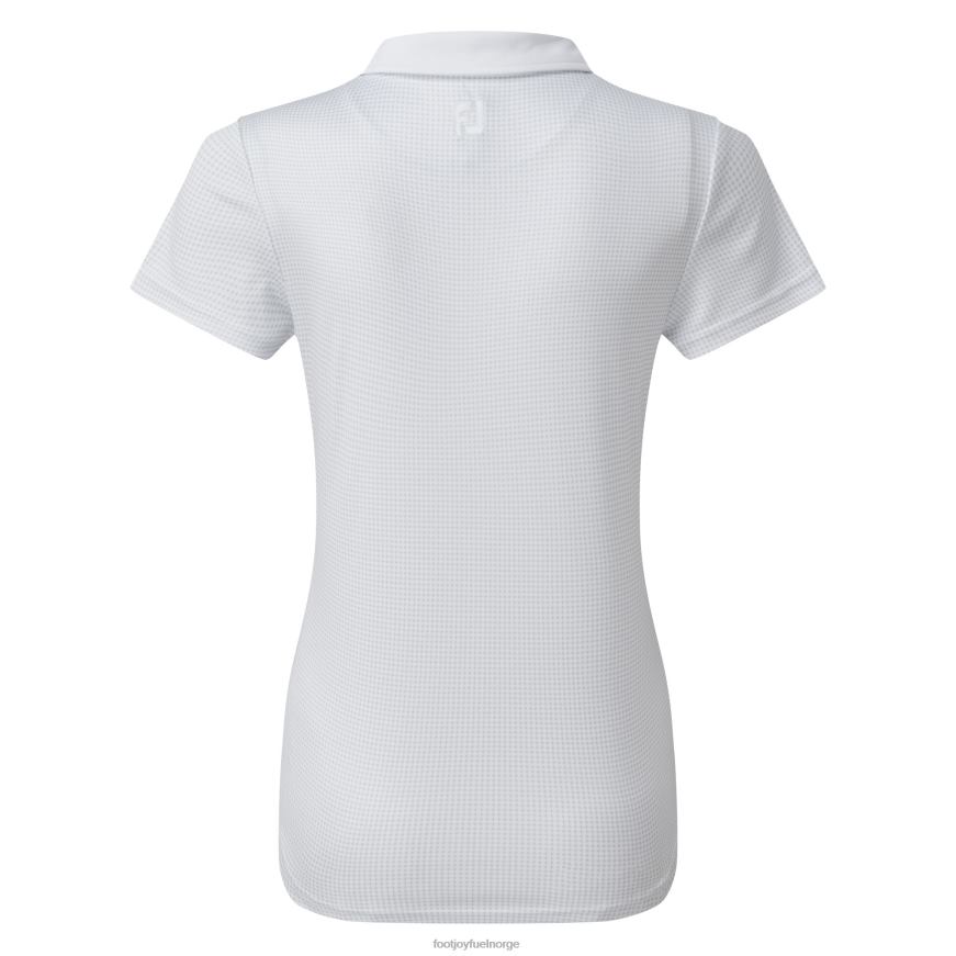 ermeløs dameskjorte med halskant, hvit R6P2F1558 hvit Footjoy