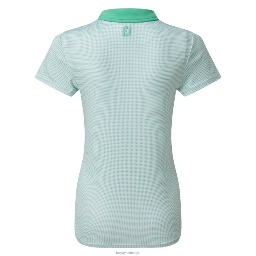 ermeløs dameskjorte med nakkekant i jadestein R6P2F736 jade stein Footjoy