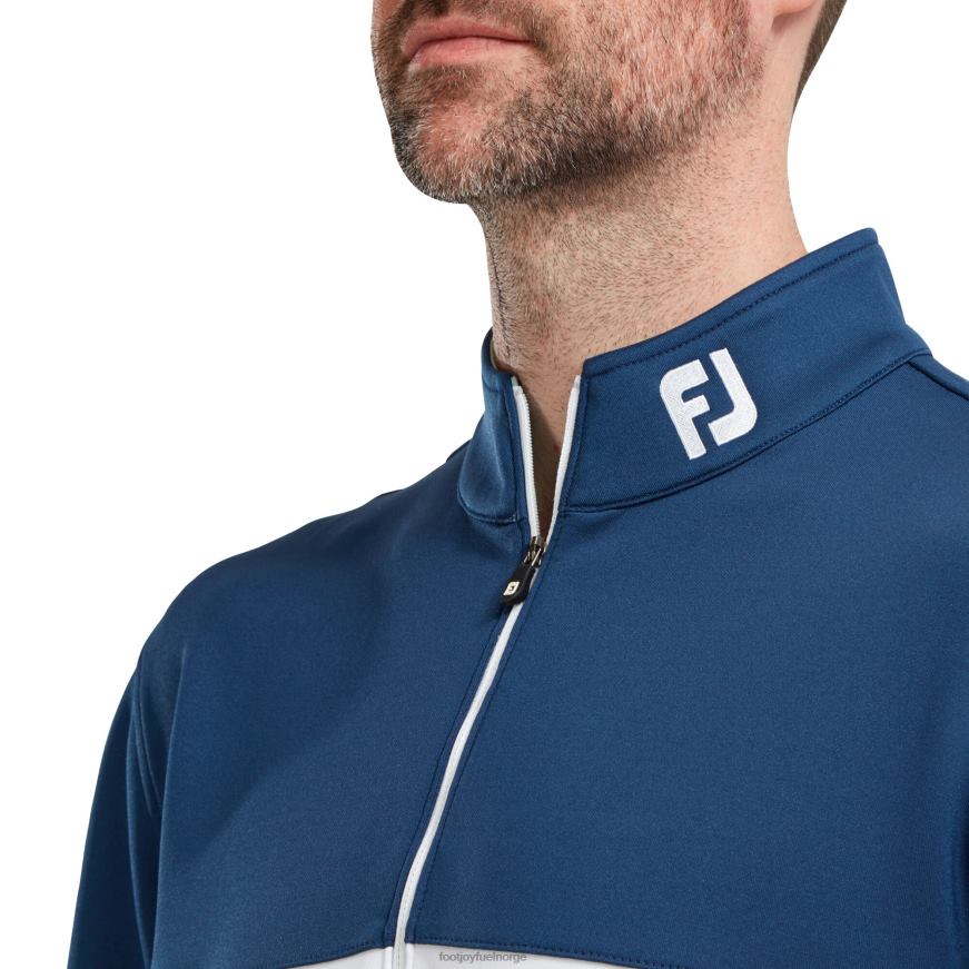 fargeblokkert chill-out genser blå-mint-hvit R6P2F1318 blå-mynte-hvit Footjoy