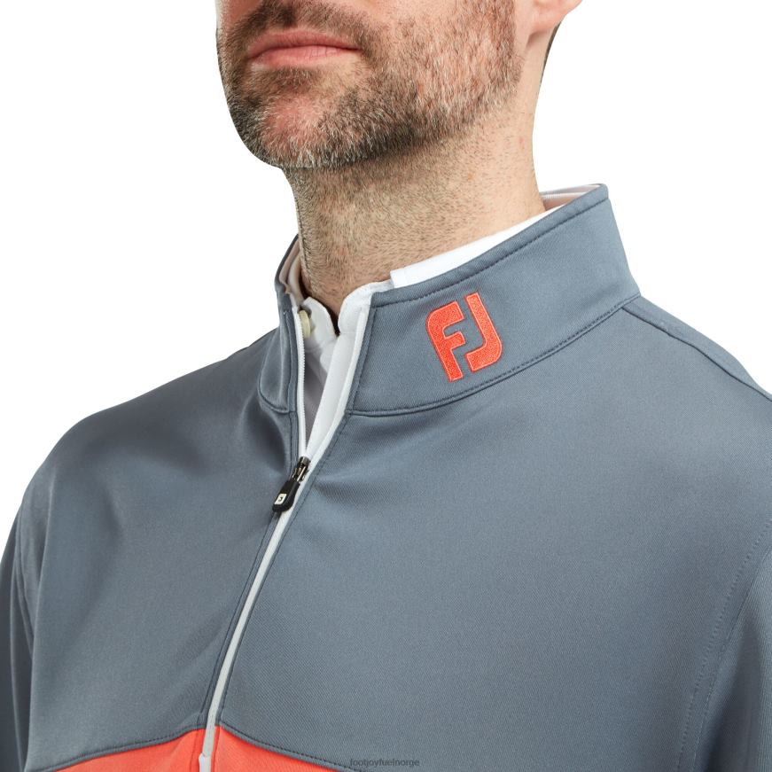 fargeblokkert chill-out genser skifer-hvit-korall R6P2F508 skifer-hvit-korall Footjoy