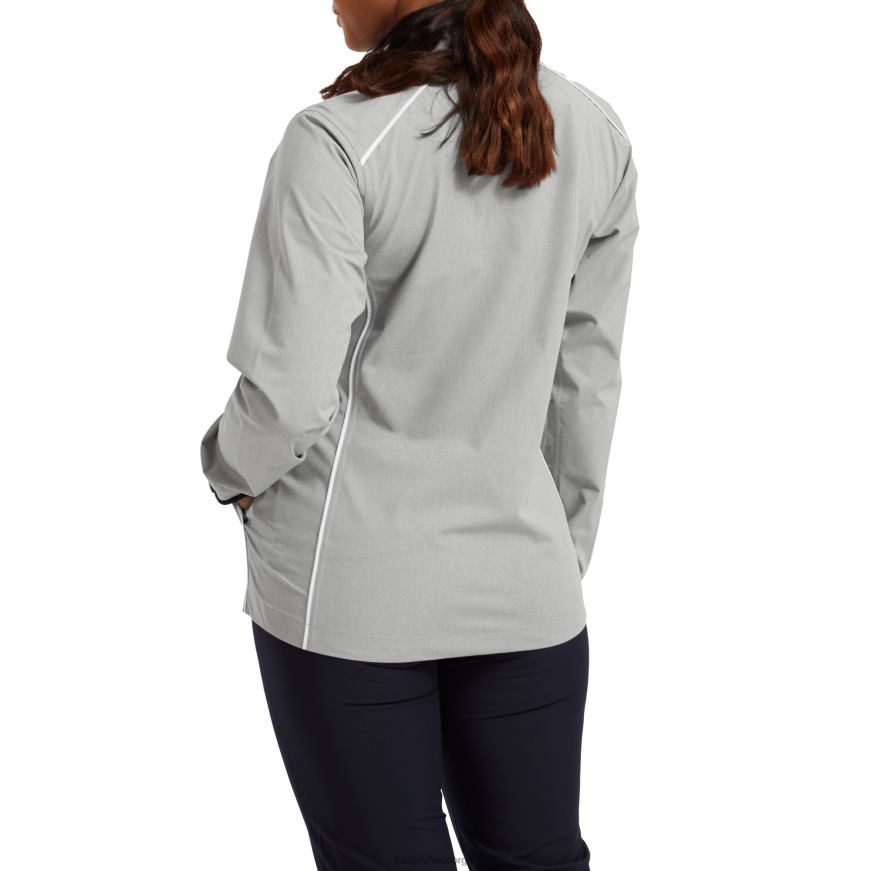 fj hydrolite v2 regnjakke dame grå-hvit R6P2F706 grå-hvit Footjoy
