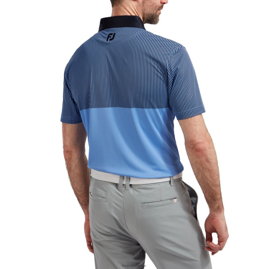 glatt piké konstruert vertikalt trykk lagune-marine R6P2F1281 lagune-marine Footjoy