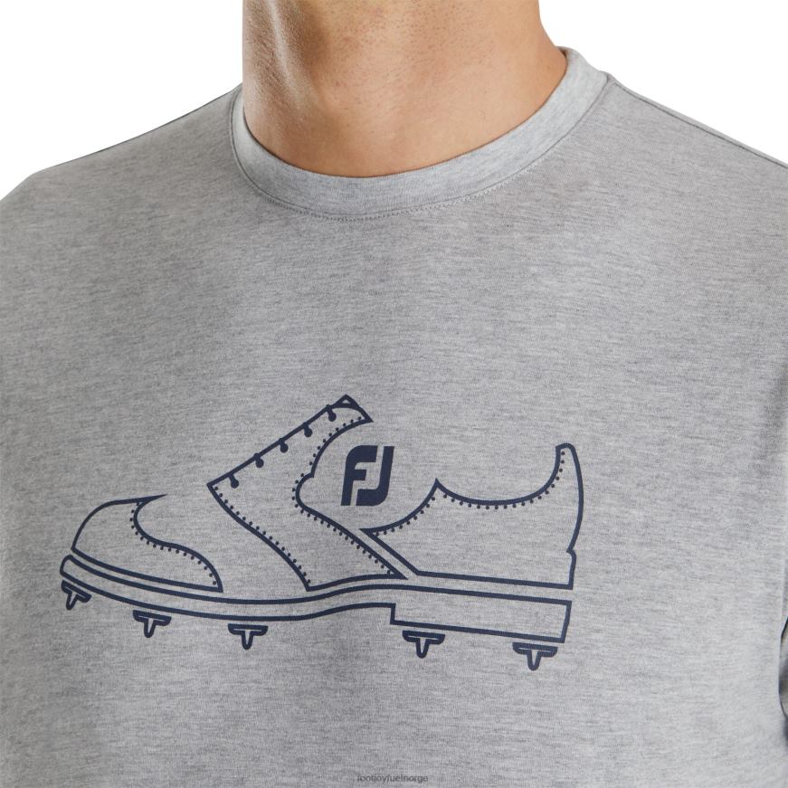 grå fj heritage grafisk t-skjorte R6P2F498 grå Footjoy