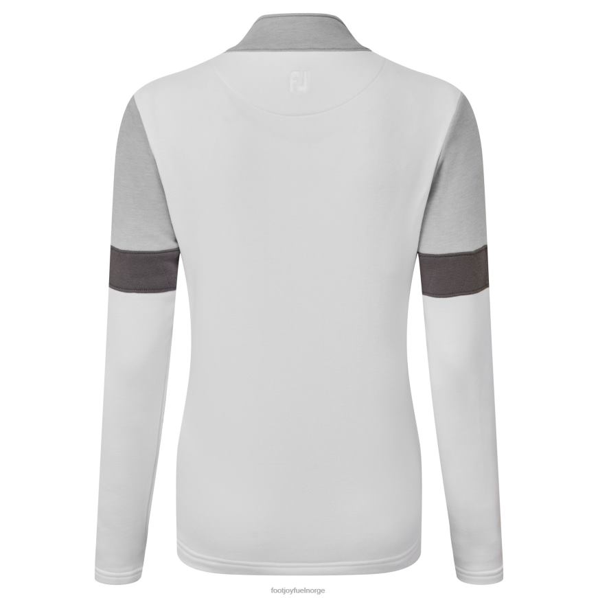 hvit blokkert mellomlag med full glidelås for kvinner R6P2F740 hvit Footjoy