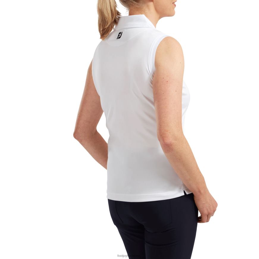 hvit interlock ermeløse solide kvinner R6P2F1590 hvit Footjoy