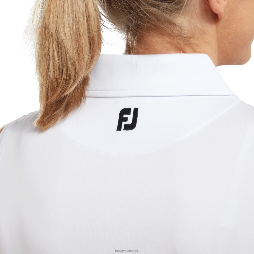 hvit interlock ermeløse solide kvinner R6P2F1590 hvit Footjoy