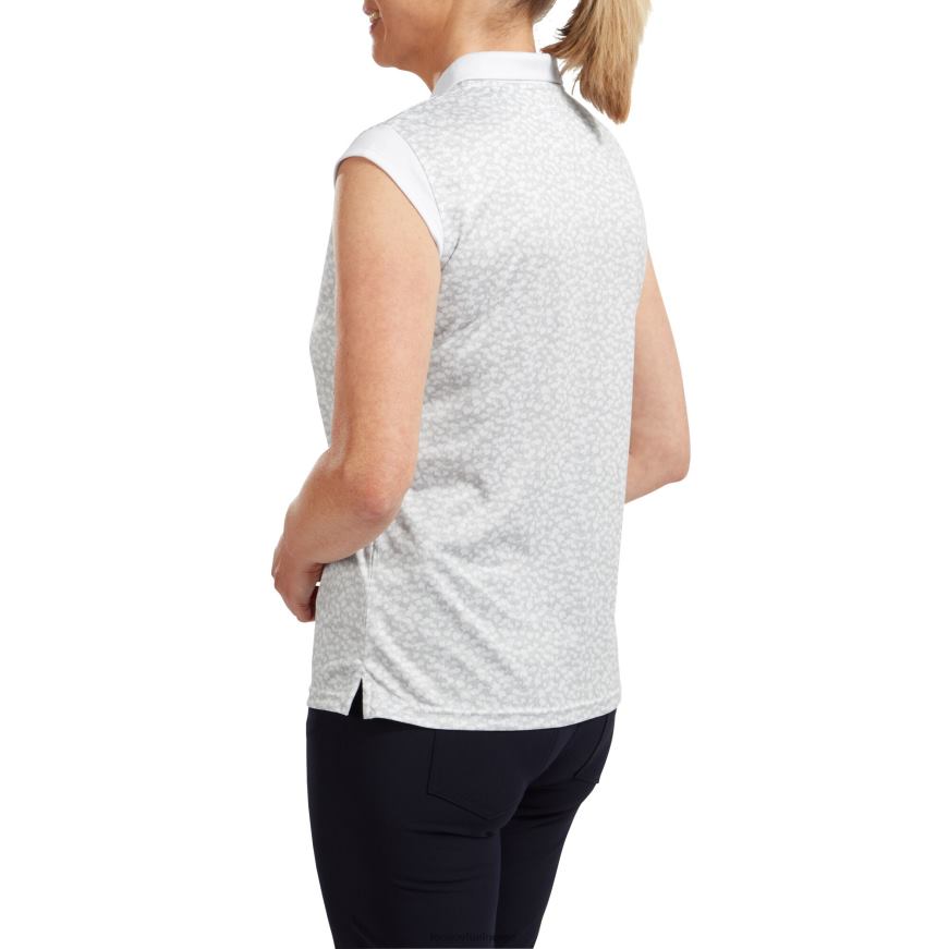 hvit interlock med caps-ermer for kvinner R6P2F1572 hvit Footjoy