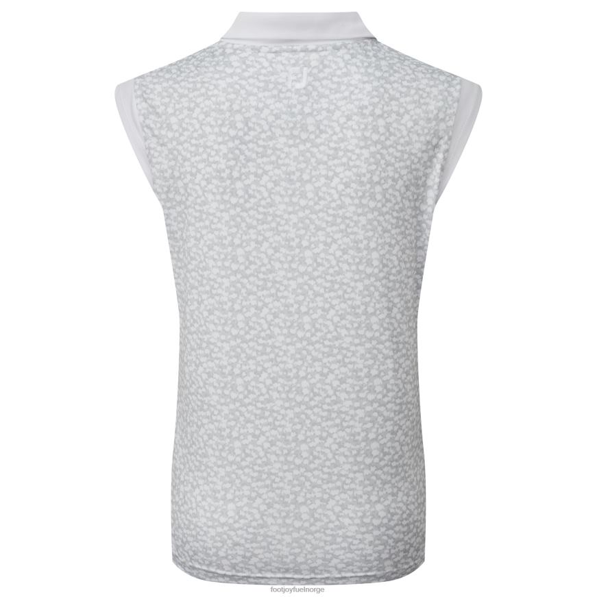 kvinners cap sleeve print interlock hvit R6P2F747 hvit Footjoy