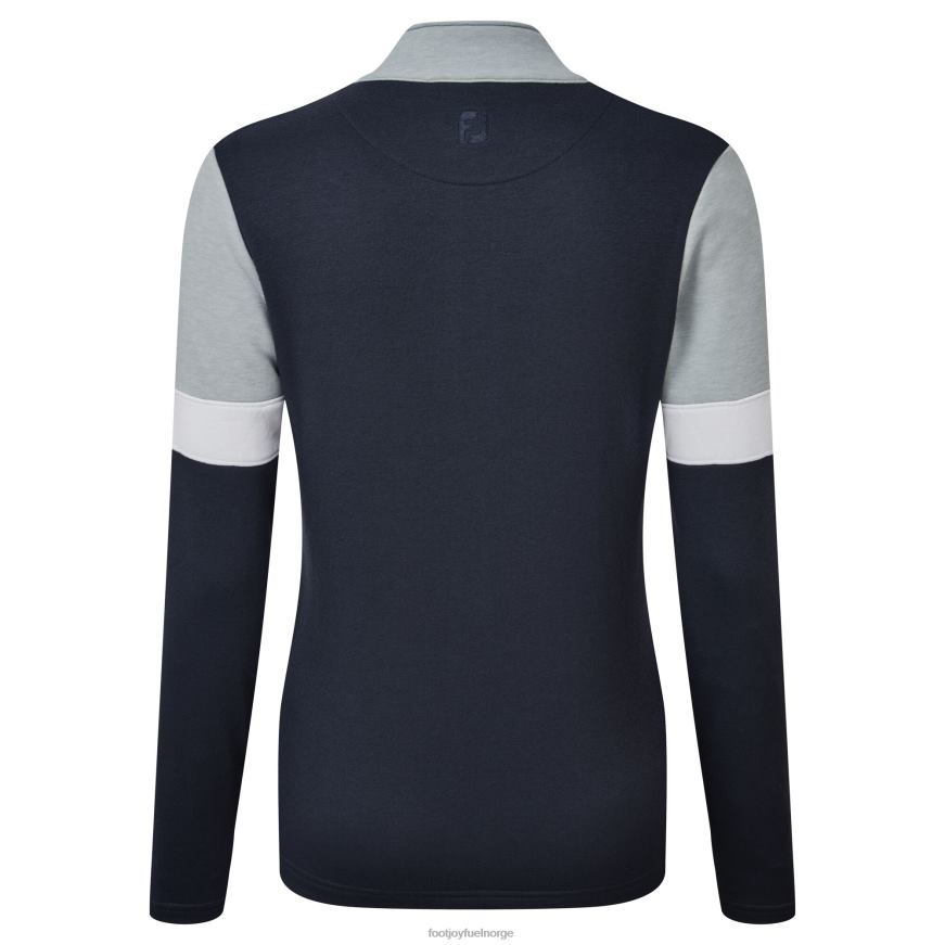 kvinners full-glidelås blokkert mellomlag marine R6P2F741 marinen Footjoy