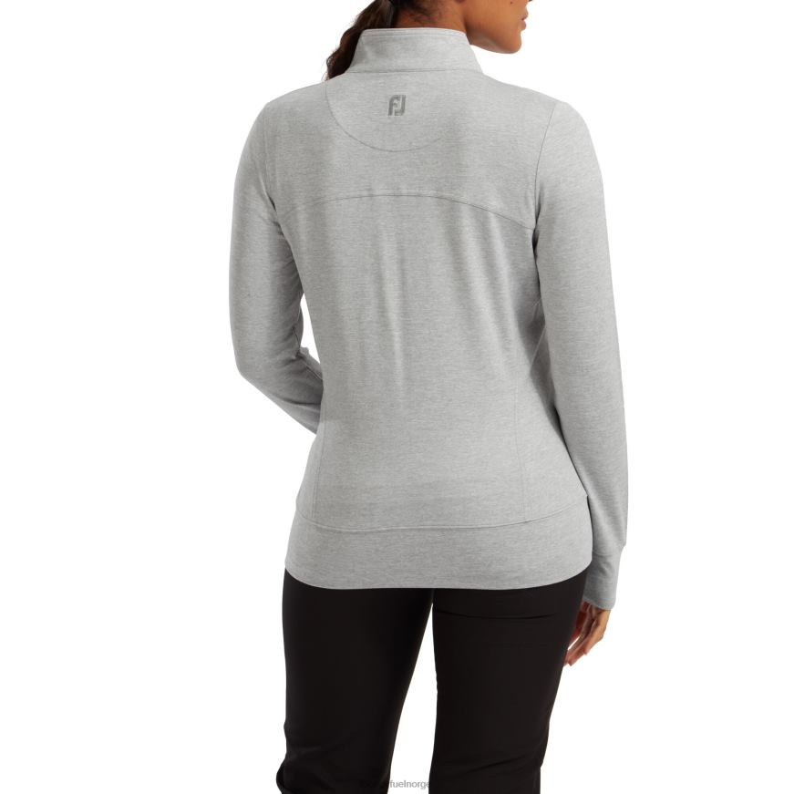 kvinners helglidelåsstrikkede mellomlags gråmelert R6P2F1549 gråmelert Footjoy