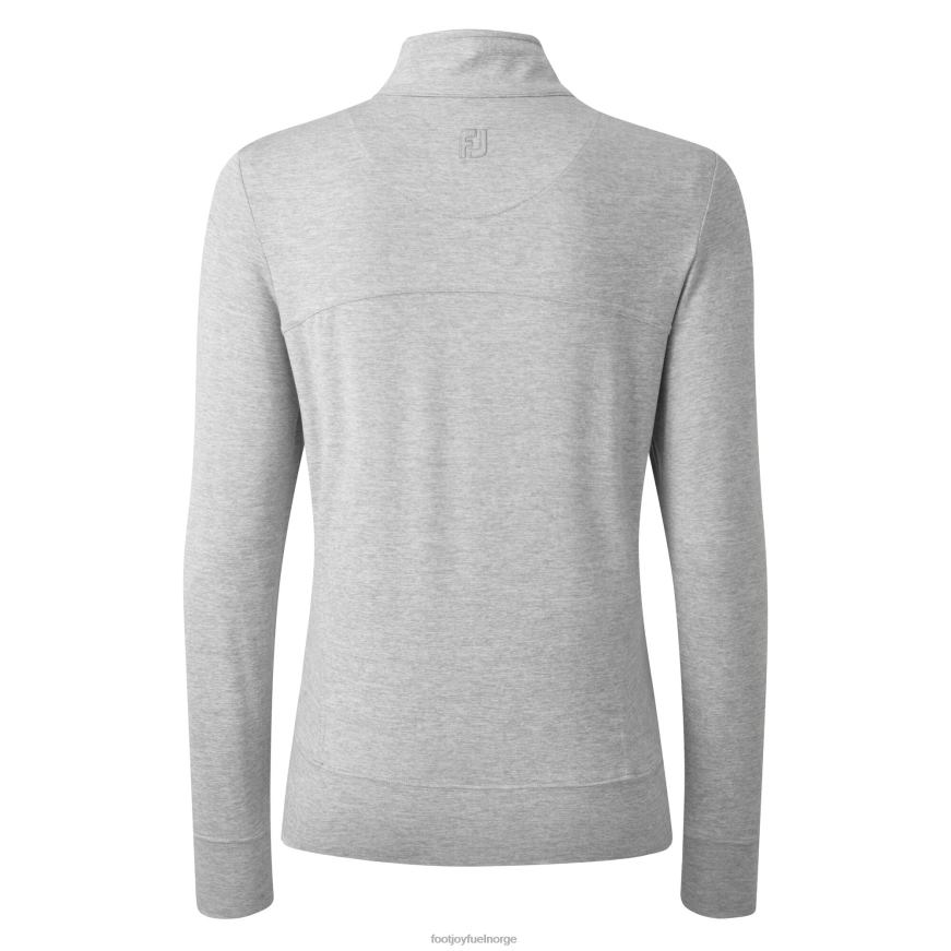 kvinners helglidelåsstrikkede mellomlags gråmelert R6P2F1549 gråmelert Footjoy