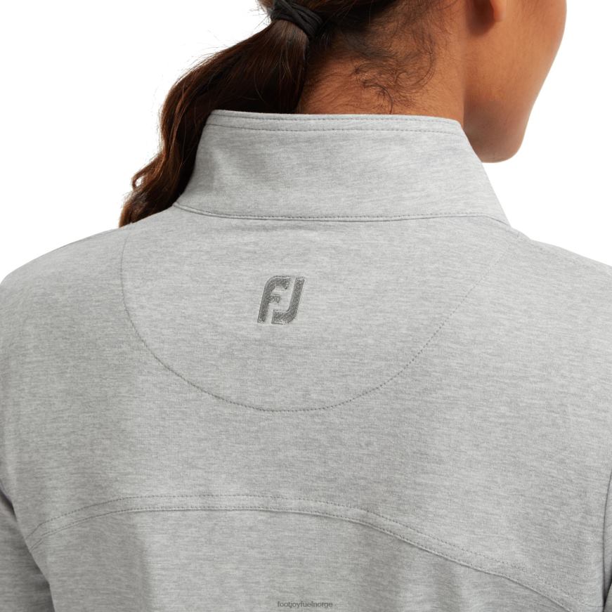 kvinners helglidelåsstrikkede mellomlags gråmelert R6P2F1549 gråmelert Footjoy