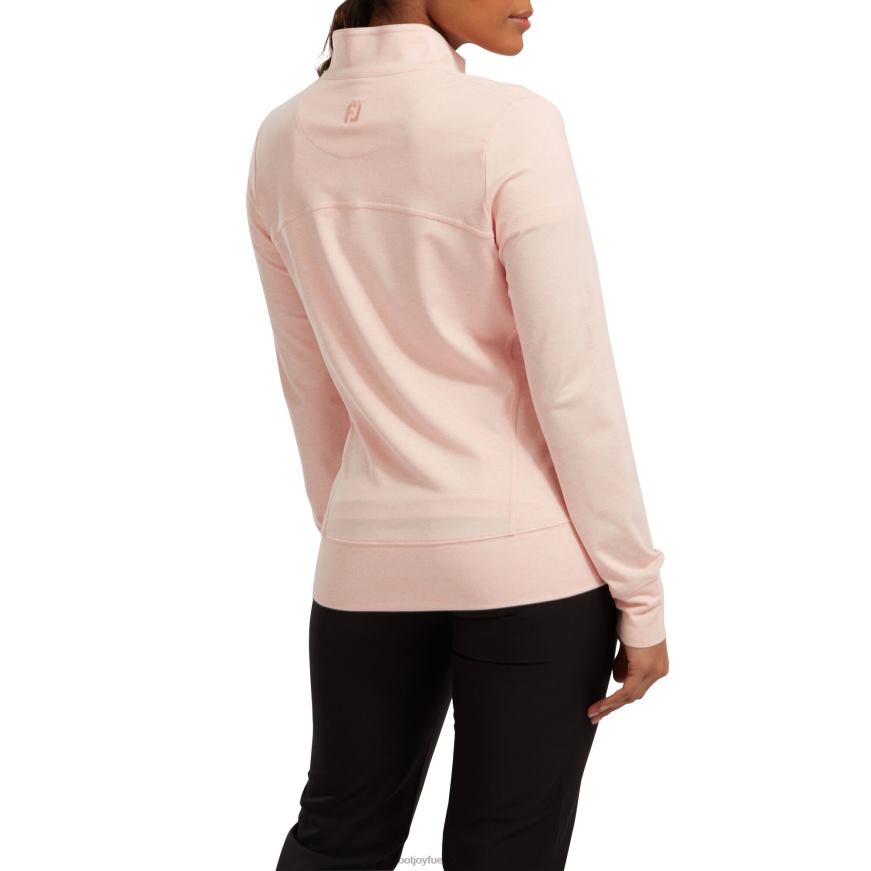 lyng blush rosa dame strikket mellomlag med glidelås R6P2F755 lyngrød rosa Footjoy