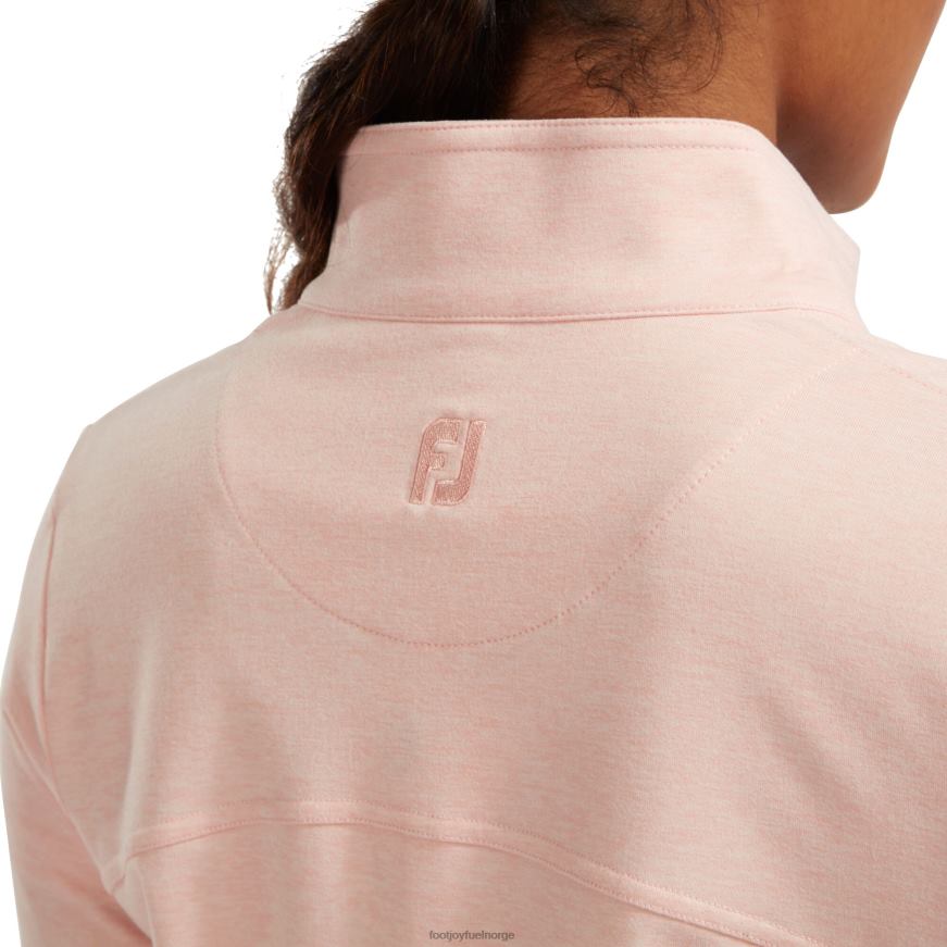 lyng blush rosa dame strikket mellomlag med glidelås R6P2F755 lyngrød rosa Footjoy