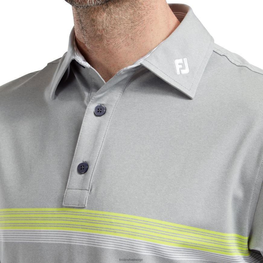 lyng-lime-hvit lisle konstruert brystbånd R6P2F479 lynggrå-lime-hvit Footjoy