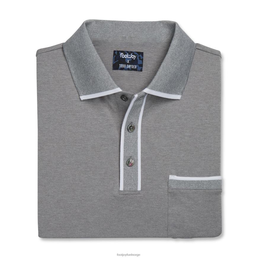 lys gråmelert piquépolo R6P2F1235 lys gråmelert Footjoy