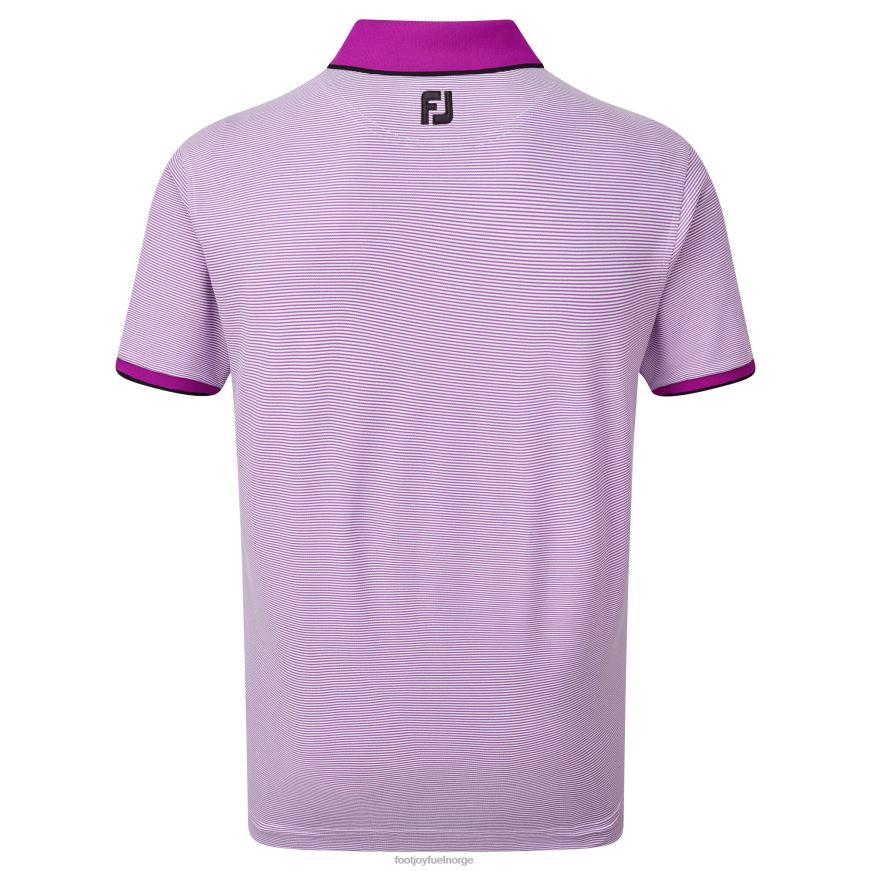 morbær-hvit piké ministripe R6P2F470 morbær-hvit Footjoy