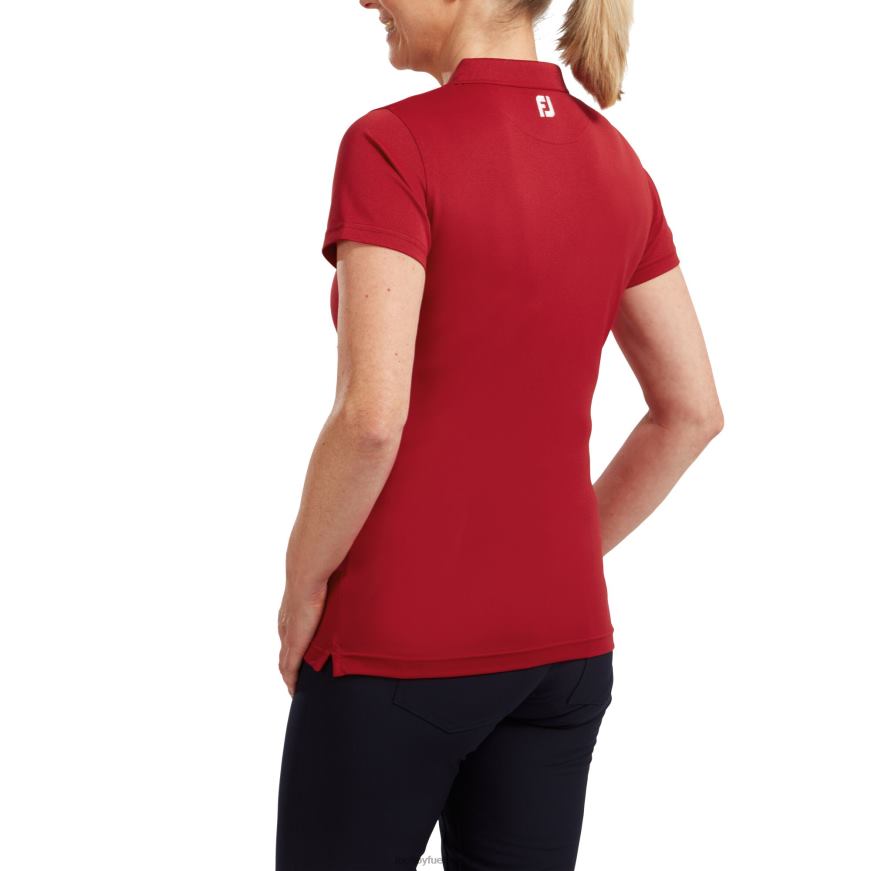 rød stretch pique solid kvinner R6P2F713 rød Footjoy