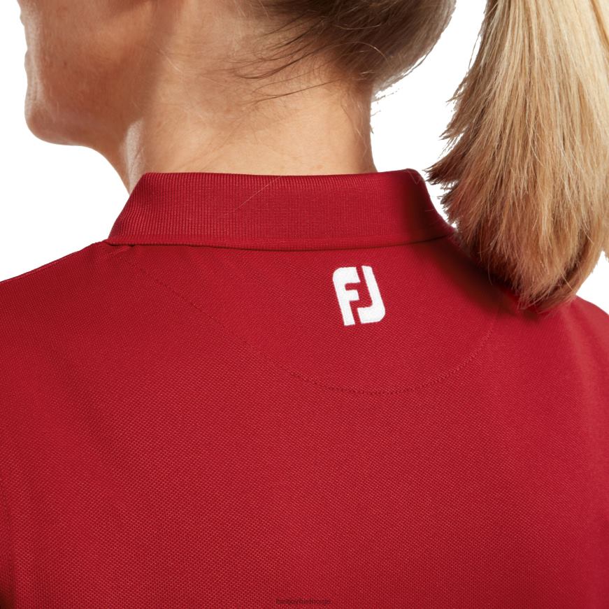 rød stretch pique solid kvinner R6P2F713 rød Footjoy