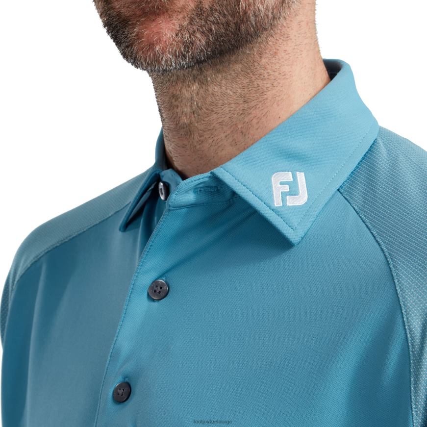 raglan jacquard blokk storm blå R6P2F478 storm blå Footjoy