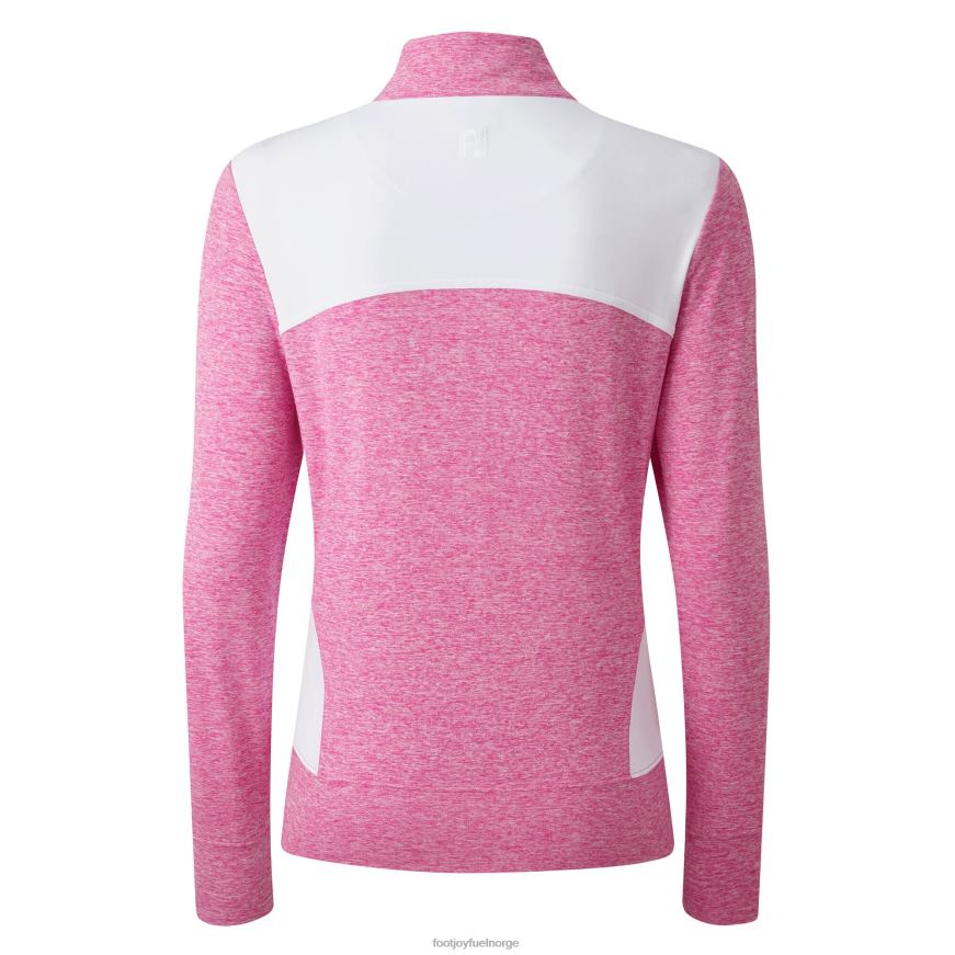rosa-hvit dame-helglidelåsstrikket mellomlag R6P2F752 rosa-hvit Footjoy