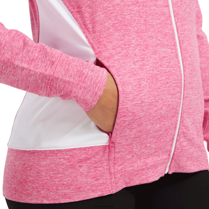 rosa-hvit dame-helglidelåsstrikket mellomlag R6P2F752 rosa-hvit Footjoy