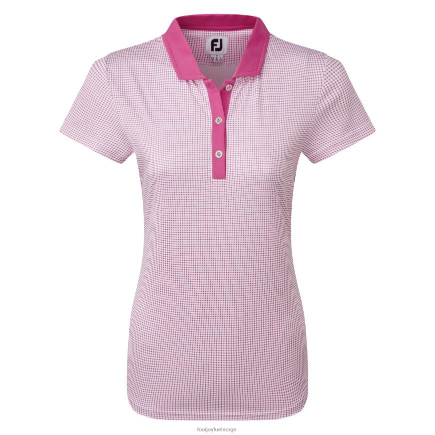 rose dame lisle ermeløs skjorte med halskant R6P2F1560 rose Footjoy