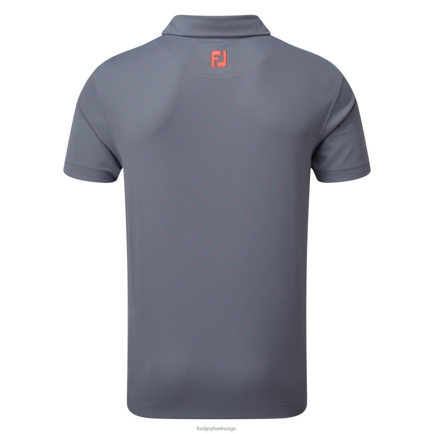 skifer-korall stretch pique fj print R6P2F500 skifer-korall Footjoy