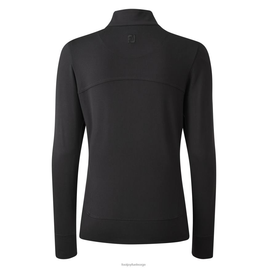 sort strikket mellomlag for kvinner med glidelås R6P2F722 svart Footjoy