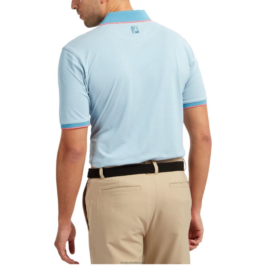 storm blå-hvit piké ministripe R6P2F468 storm blå-hvit Footjoy