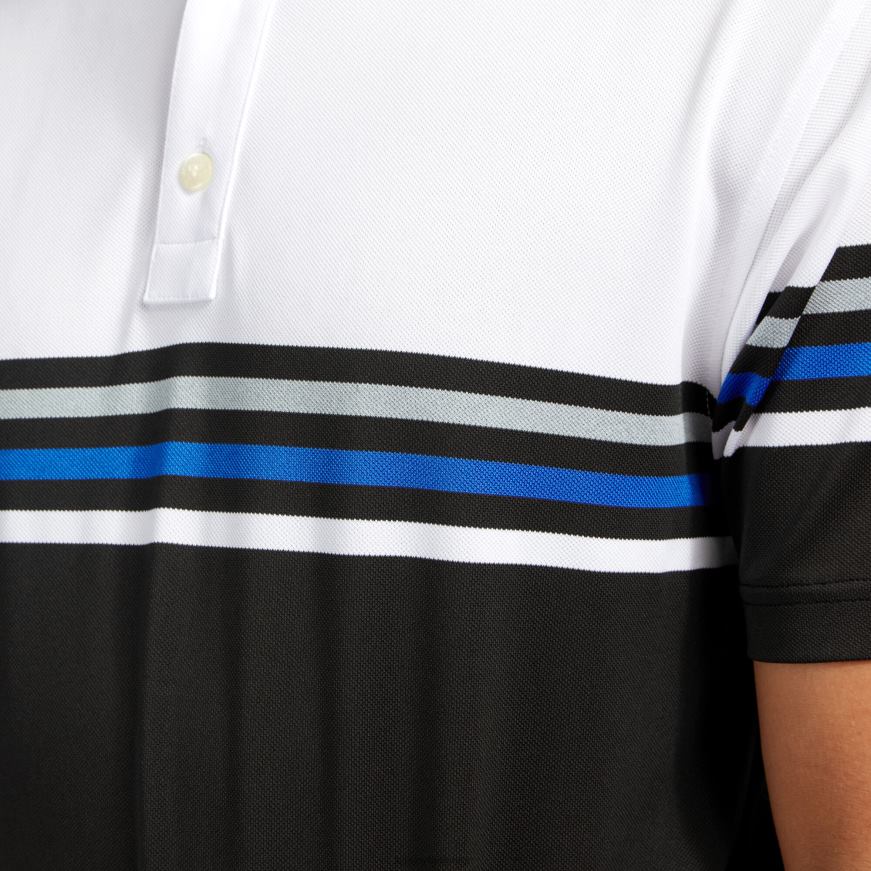 stretch pique fargeblokk hvit-svart R6P2F495 hvit svart Footjoy