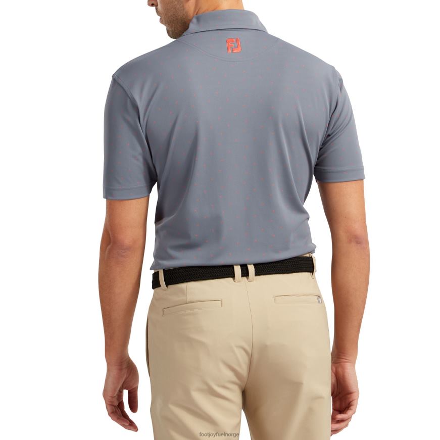 stretch pique fj print skifer-korall R6P2F1309 skifer-korall Footjoy