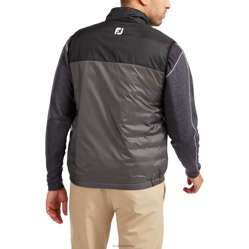 svart-kull lettvekts termisk isolert vest R6P2F1296 svart-kull Footjoy